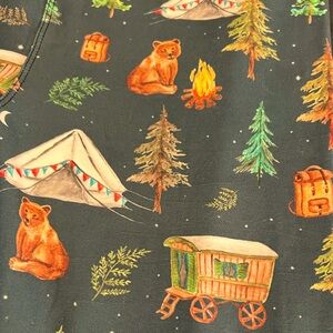 Camping themed leggings